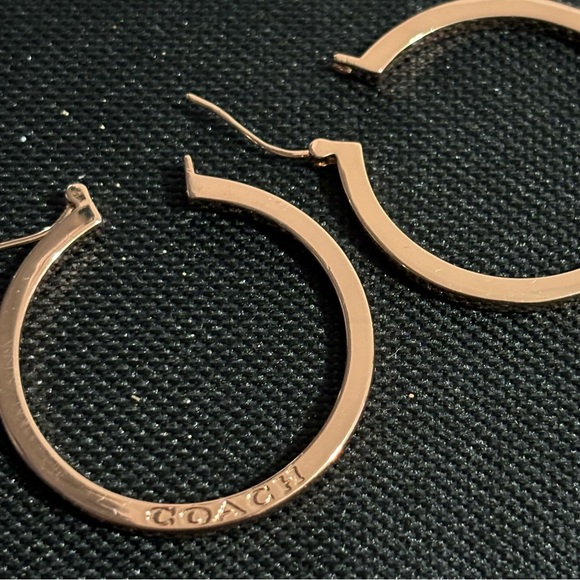 Coach Rose Gold Hoop earnings - Picture 3 of 3